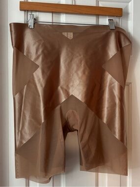 SPANX Metallic Bronze Shaping Shorts